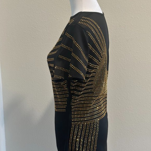 Beaded black mini-dress - Picture 3 of 5